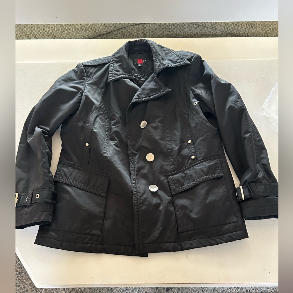 Gallery Petite Black Jacket petite large, black. EUC.